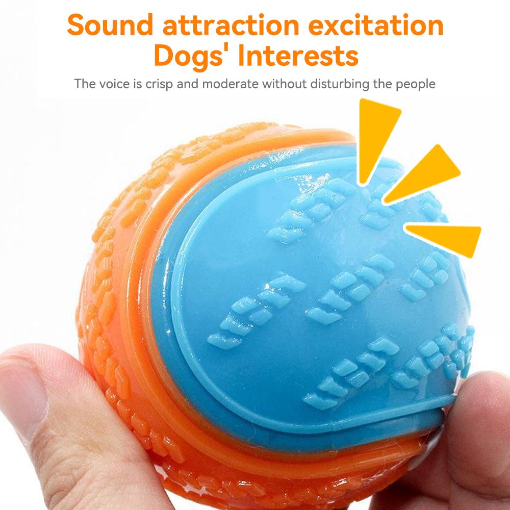 Bite-resistant Pet Dog Toy Rubber Ball Beef-flavored Elastic Ball To Prevent Dog From Destroying Things Dog Training Supply | Fugo Best