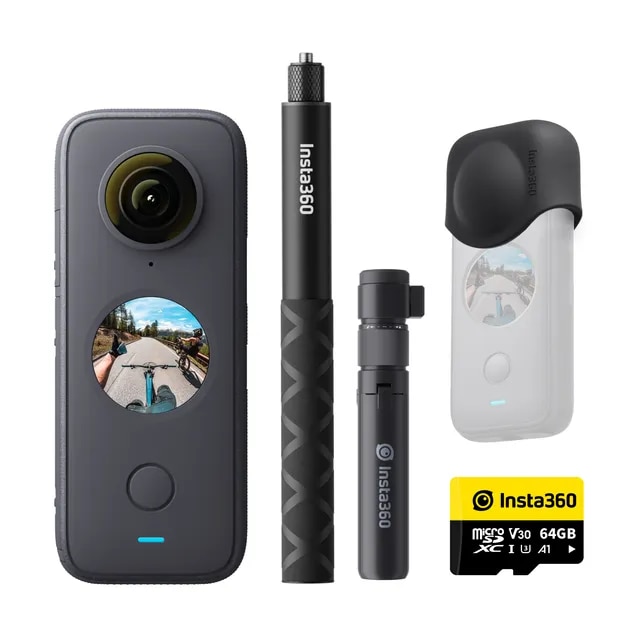 Insta360 ONE X2 Waterproof Action Camera Stabilization, Touch Screen, AI Editing, Live Streaming | Fugo Best