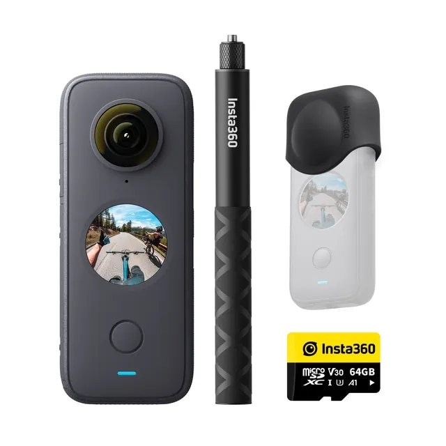 Insta360 ONE X2 Waterproof Action Camera Stabilization, Touch Screen, AI Editing, Live Streaming | Fugo Best