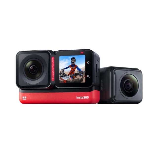 Insta360 ONE RS Waterproof 4K 60fps Action Camera & 5.7K 360 Camera with Interchangeable Lenses, Twin/ 4K Edition | Fugo Best