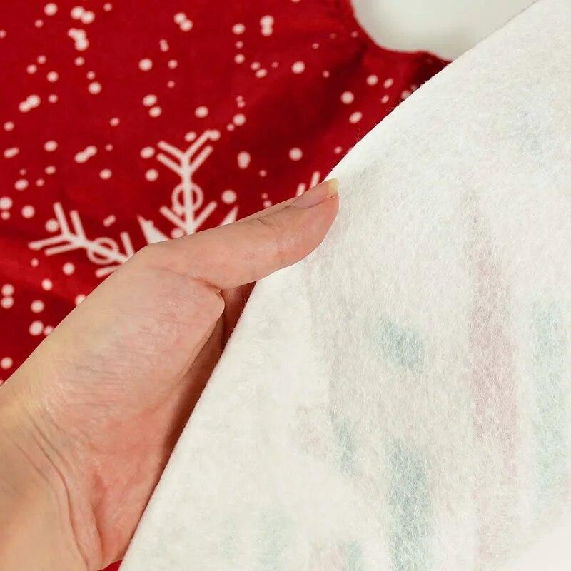 Christmas Tree Skirt Elk Snowflake Santa Xmas Tree Mat Carpet Merry Christmas Decoration For Home Navidad Ornament New Year Gift | Fugo Best