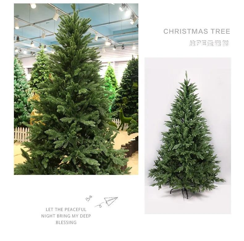 PE Christmas Tree 240cm Artificial Large Arranged Encryption Green Christmas Tree for Christmas Hotel Home Indoor Outdoor Decor | Fugo Best