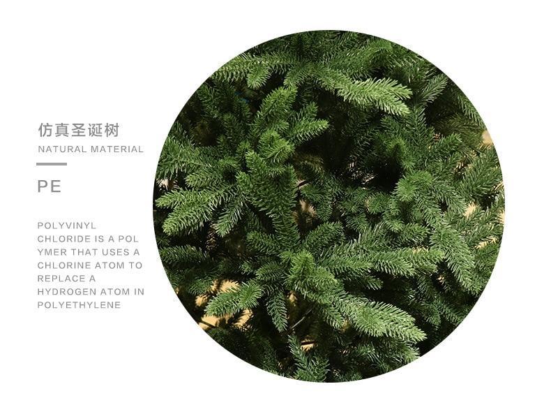 PE Christmas Tree 240cm Artificial Large Arranged Encryption Green Christmas Tree for Christmas Hotel Home Indoor Outdoor Decor | Fugo Best