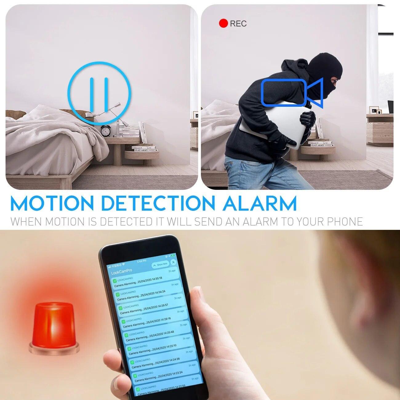 Wifi Secret Clock Mini Camera 4K HD Camera Night Vision Motion Detect Camcorder 2.4g/5g Digital Watch Remote Monitoring Camera | Fugo Best