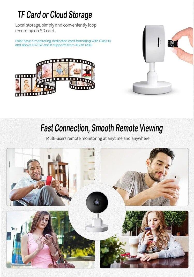 DBIT Baby Monitor Tuya Smart Wifi Video Surveillance Cameras Newborn Baby Security Protection Two Way Audio Night Vision | Fugo Best