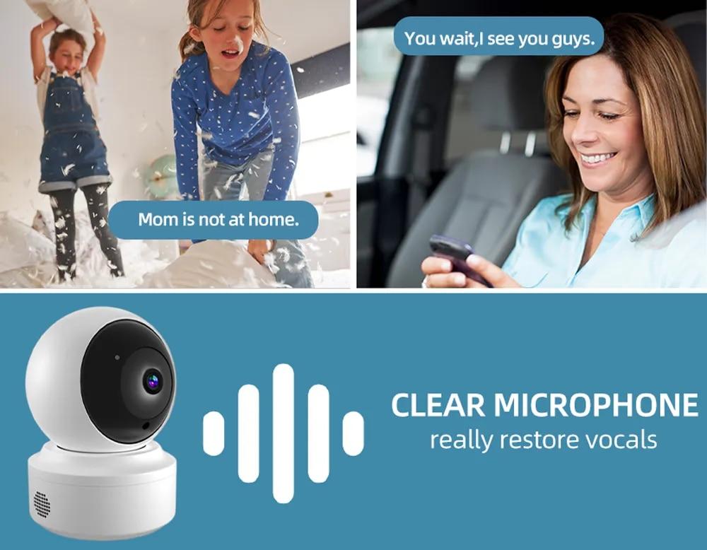CCTV Camera Surveillance WiFi Wireless 360 Panoramic IP Camera Two-Way Audio 1080P HD 5MP WI-FI Camera Home Security Camera Wit | Fugo Best