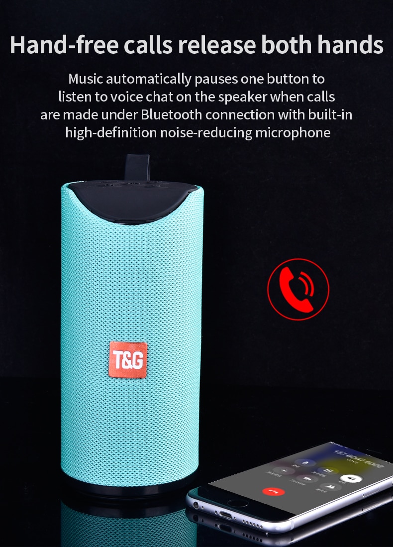 TG113 Portable Bluetooth Speaker Fm Radio Wireless Sound Box Mini Boombox Subwoofer Tv Tf Aux Usb Speakers For Computer | Fugo Best