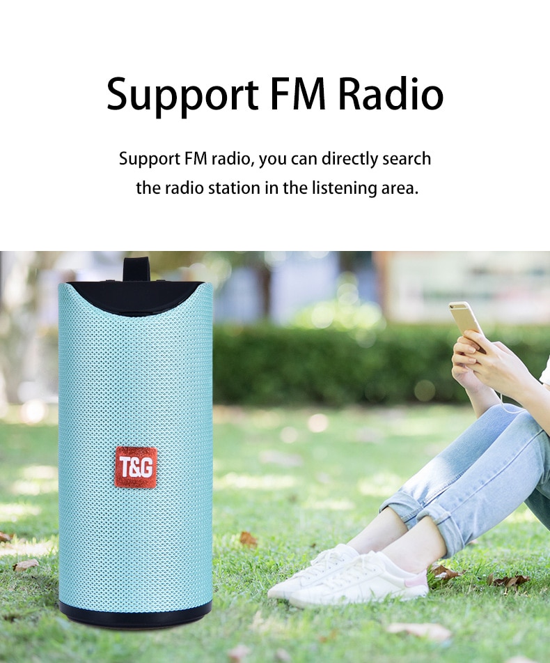 TG113 Portable Bluetooth Speaker Fm Radio Wireless Sound Box Mini Boombox Subwoofer Tv Tf Aux Usb Speakers For Computer | Fugo Best