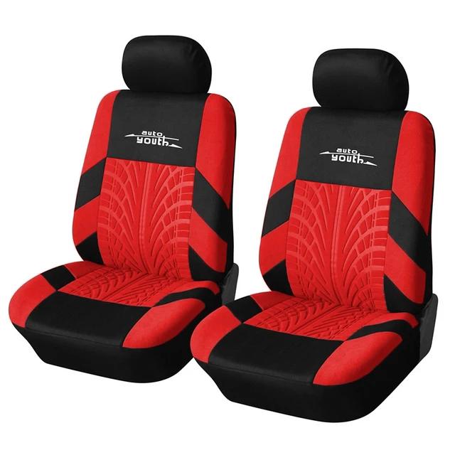 2pcs Universal Car Seat Cover Polyester Fabric Protect Seat Covers Fashionable Decoration of Car Seats Multiple Colors | Fugo Best