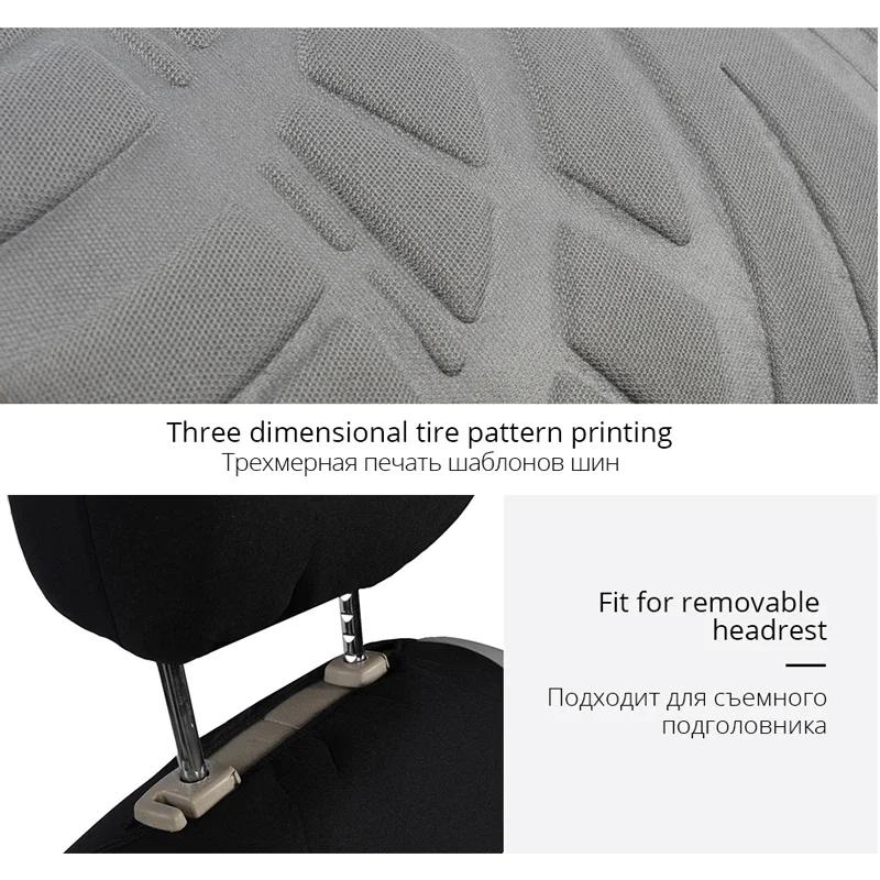 2pcs Universal Car Seat Cover Polyester Fabric Protect Seat Covers Fashionable Decoration of Car Seats Multiple Colors | Fugo Best