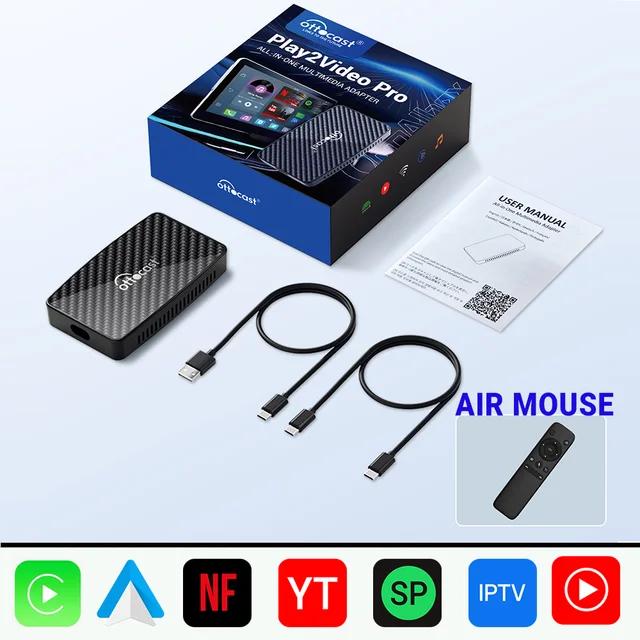 OTTOCAST Play2Video Pro Wireless CarPlay Wireless Android Auto Adapter for Youtube Netflix IPTV Car Accessories for Kia Toyota | Fugo Best