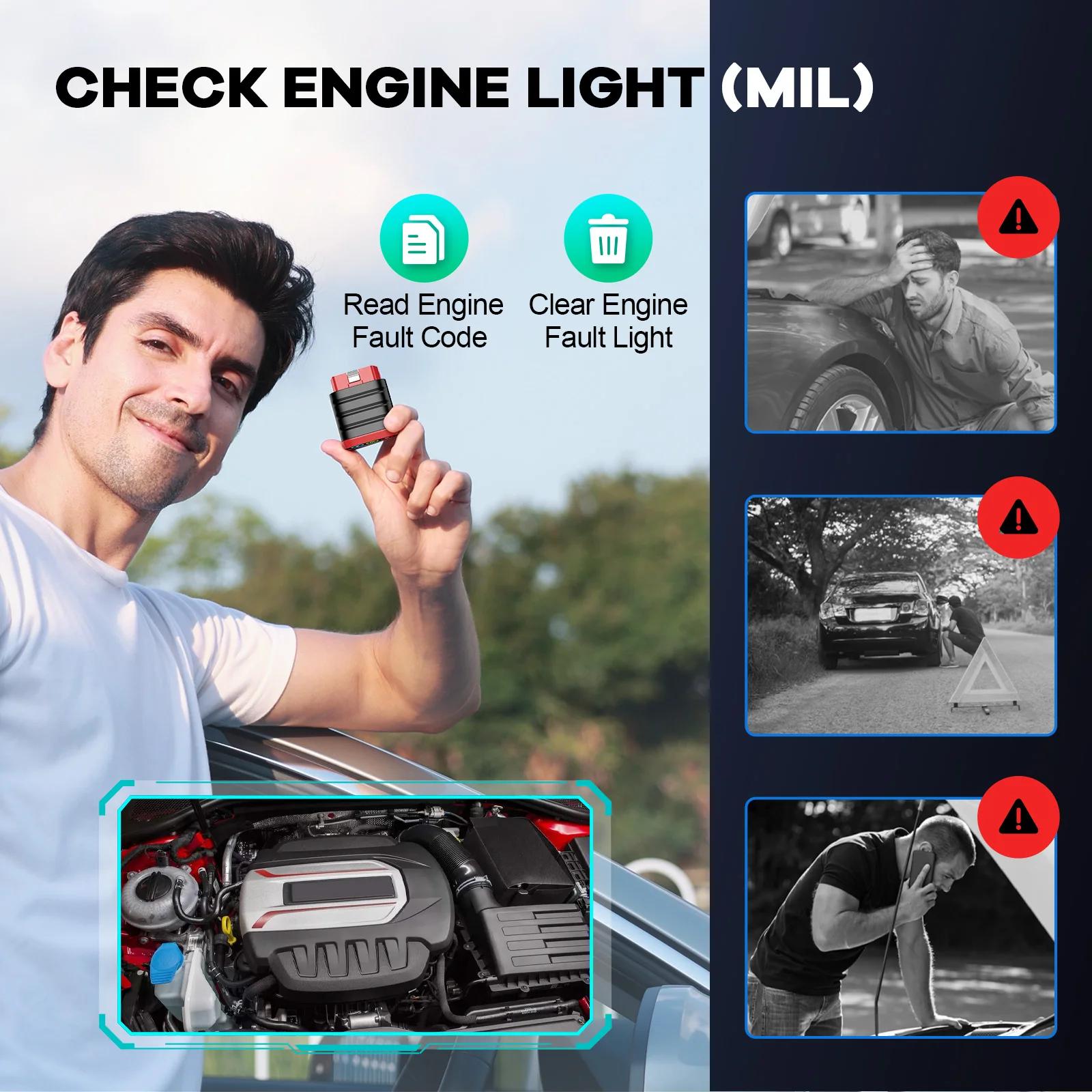 THINKCAR THINKDIAG Mini obd2 Bluetooth Scanner All Cars Full System Diagnose Lifetime Free Auto Diagnostic Tool Read/Clear Error | Fugo Best