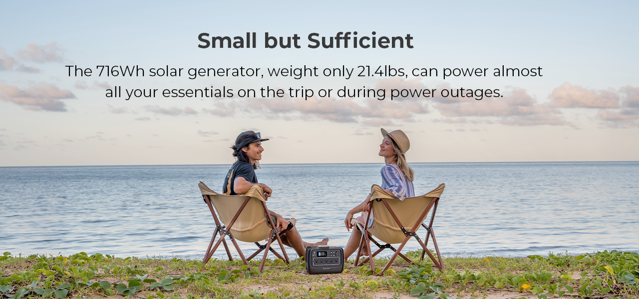 BLUETTI PS72 700W Portable Solar Generator, 716Wh LiFePO4 Power Station, For Home Use, Off-Grid Living, Camping | Fugo Best