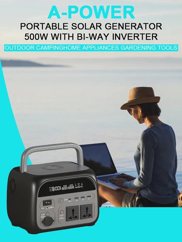 SUKFLOW Portable Power Station 500W 345.6Wh For Camping Home RV Equipment,108000mAh LiFePo4 Battery Solar Generator 220V EU Ship | Fugo Best