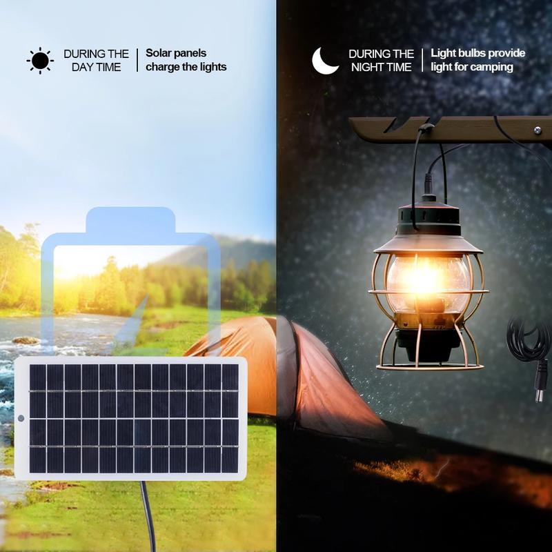 12V Solar Panel Polysilicon 10W Solar Charger EVA Laminated Solar Power Bank with DC Port Carabiner for 3.7V Battery/Garden Lamp | Fugo Best