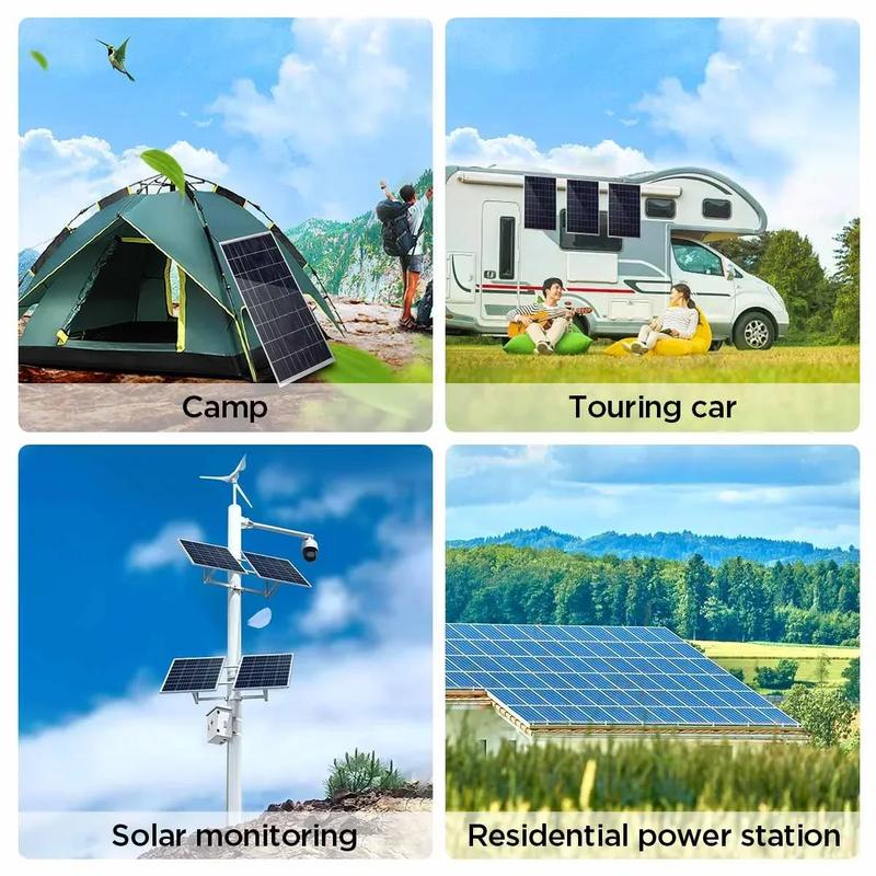 20W/H Solar Panel Kit Complete12V Polycrystalline Power Portable Outdoor Rechargeable Solar Cell Solar Generator for Home | Fugo Best