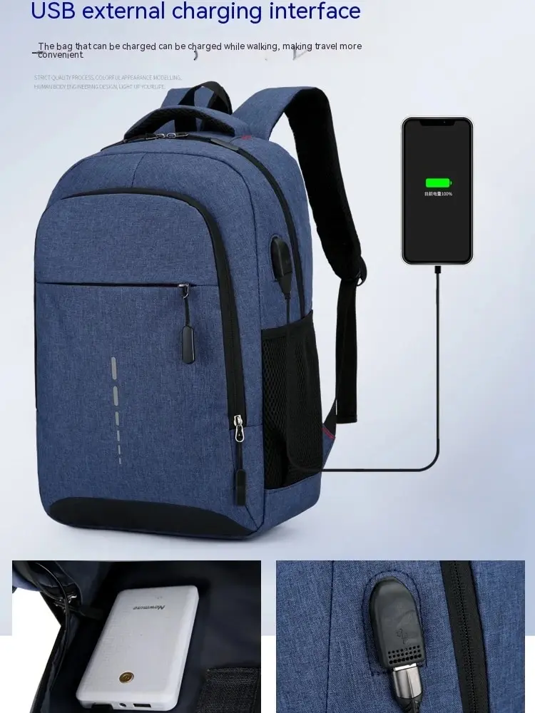 Mens BackPack LargeCapacity Simple Fashion Travel Female Student ComputerBag | Fugo Best