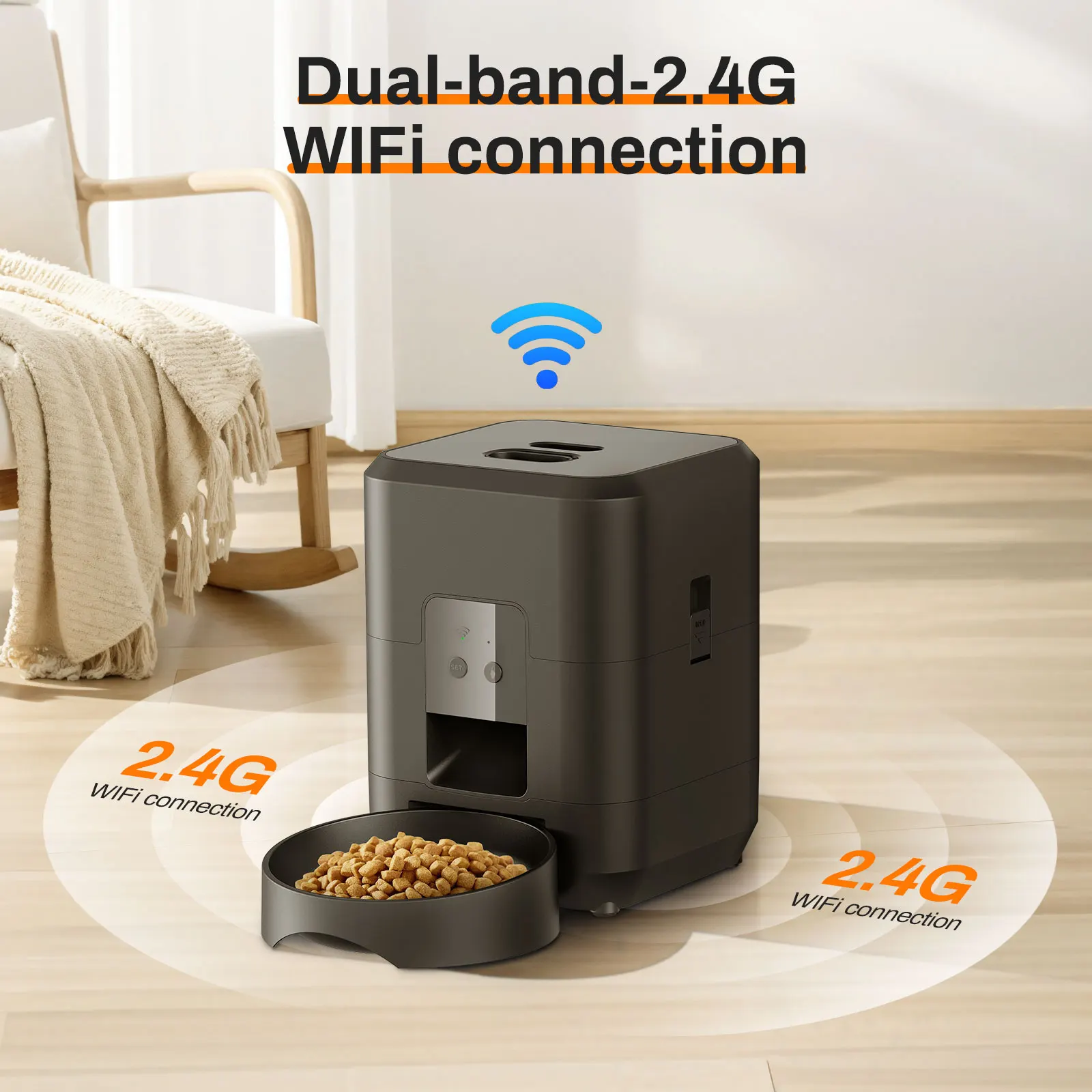 Smart Pet Feeder Automatic Cat Feeder Dog Slow Food Machine With Timed Quantitative Automatic Cat Food Dispenser Cat Dog Bowl | Fugo Best