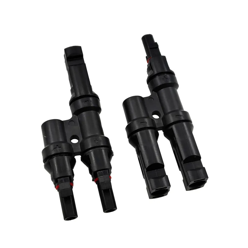 1 Pair IP67 Solar PV Connector Approved 2 to 1 T Branch Male And Female Solar 100% PP0 Parallel DIY MC2.5 4 MC6Solar Kits System | Fugo Best