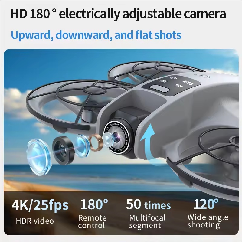 K200 MAX 8K HD Drone 5KM FPV Transmission With Optical Flow Positioning Obstacle Avoidance for Professional Aerial Photography | Fugo Best