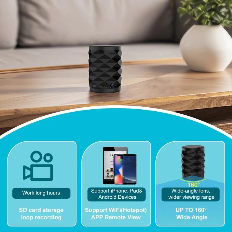 1080P HD Mini WiFi Camera Bluetooth Speaker Camera Bidirectional Intercom Night Vision Motion Detection Home Security Monitoring | Fugo Best