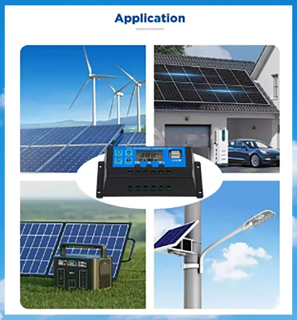 High Quality Solar Charge Controller 10A 20A 30A 12V 24V PWM With Adjustable LCD Display Solar Regulator Dual USB Port Timer | Fugo Best