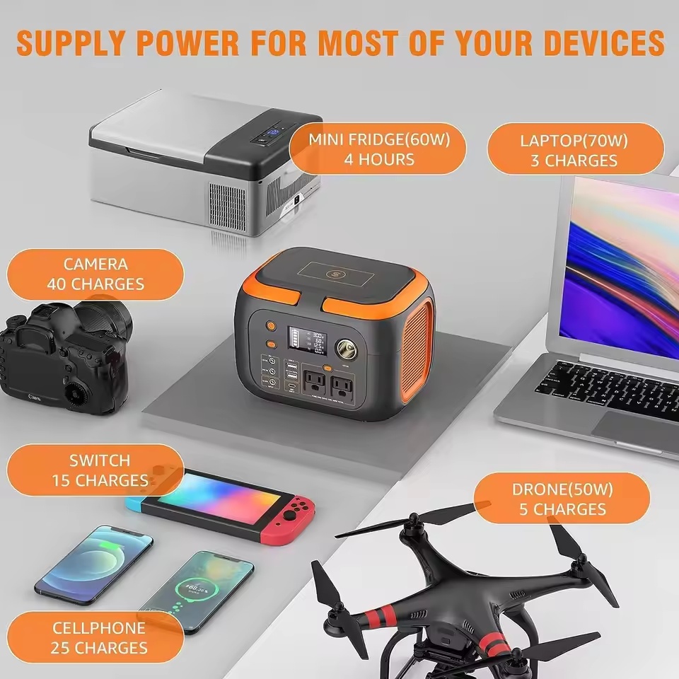 600W/300W/200W/120W Portable Power Station,110V AC Outlets Solar Generator Storage Energy Power Bank For Camping Travel RV Home | Fugo Best