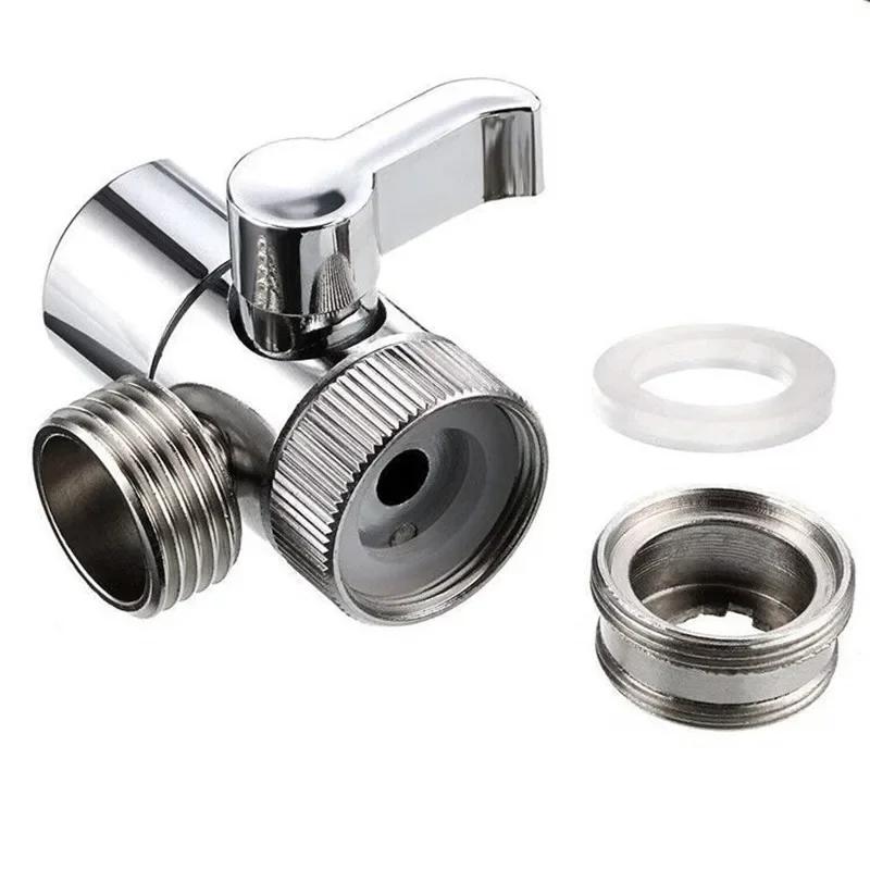 Faucet 1 in 2 Out Water Distributor Switch Shower Basin Faucet Diverter Valve External Washing Machine Water Pipe Switch Valve | Fugo Best