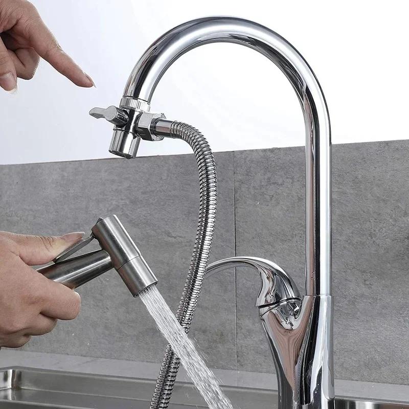 Faucet 1 in 2 Out Water Distributor Switch Shower Basin Faucet Diverter Valve External Washing Machine Water Pipe Switch Valve | Fugo Best