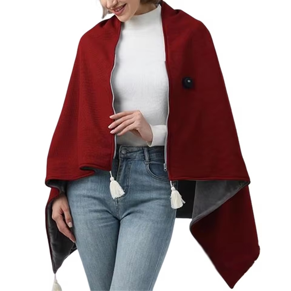  Electric Office Warm Shawl Blanket Unisex Winter Comfortable Polyester Warm Scarf for Family Travel Indoor and Outdoor Use | Fugo Best