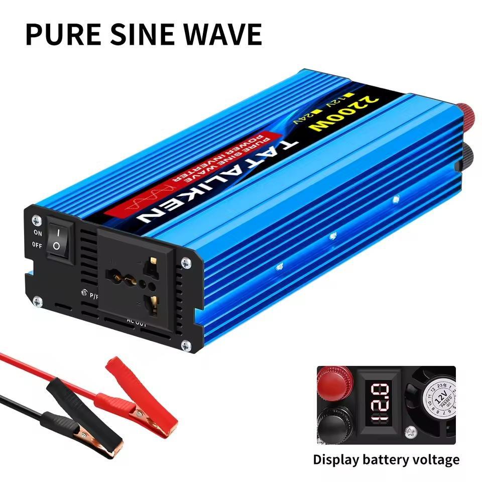 Pure Sine Wave Inverter 1000W-4000W DC 12V to AC 220V 50hz Power Inverter Charger Adapter Universal Socket | Fugo Best