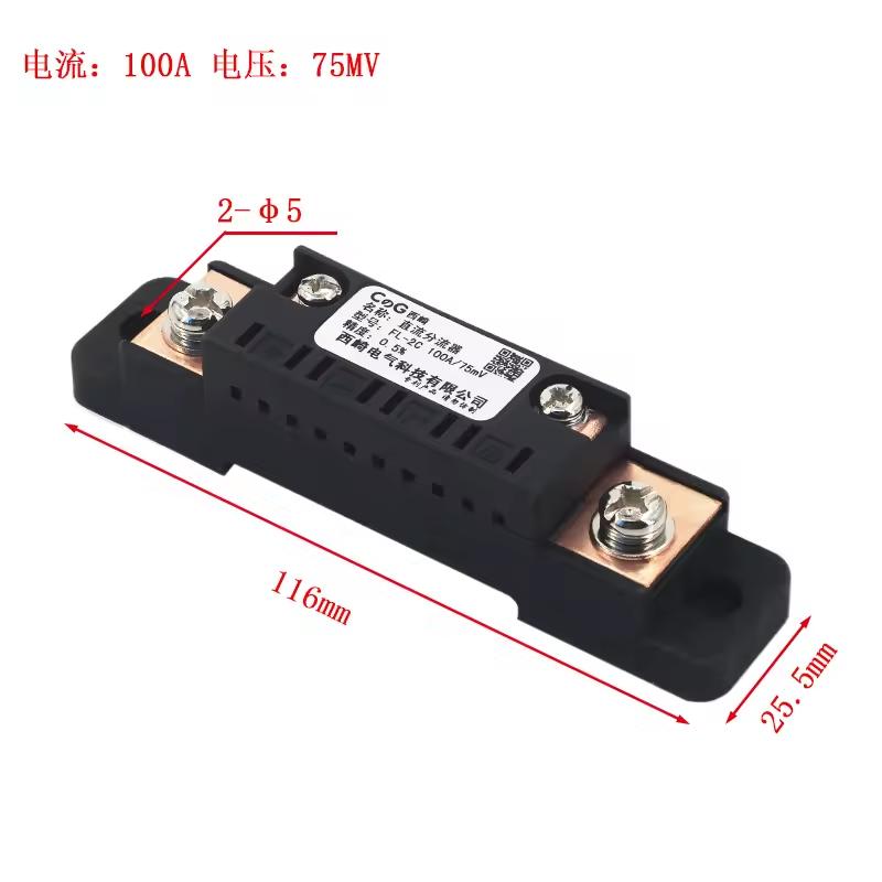 CG FL-2C 10A20A15A30A40A50A60A75A100A 75mV Digital Voltage Meter DC Analog Ammeter Current Shunt Resistor Manufacturer With Base | Fugo Best