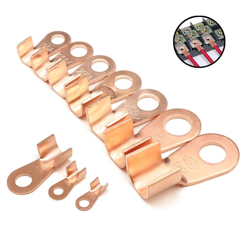 Wire Terminal OT Type 3A 5A 10A 20A 30A 40A 50A 60A 80A Red Copper Bare Nose Lugs Crimp Open Mouth Cable Connector Splice | Fugo Best
