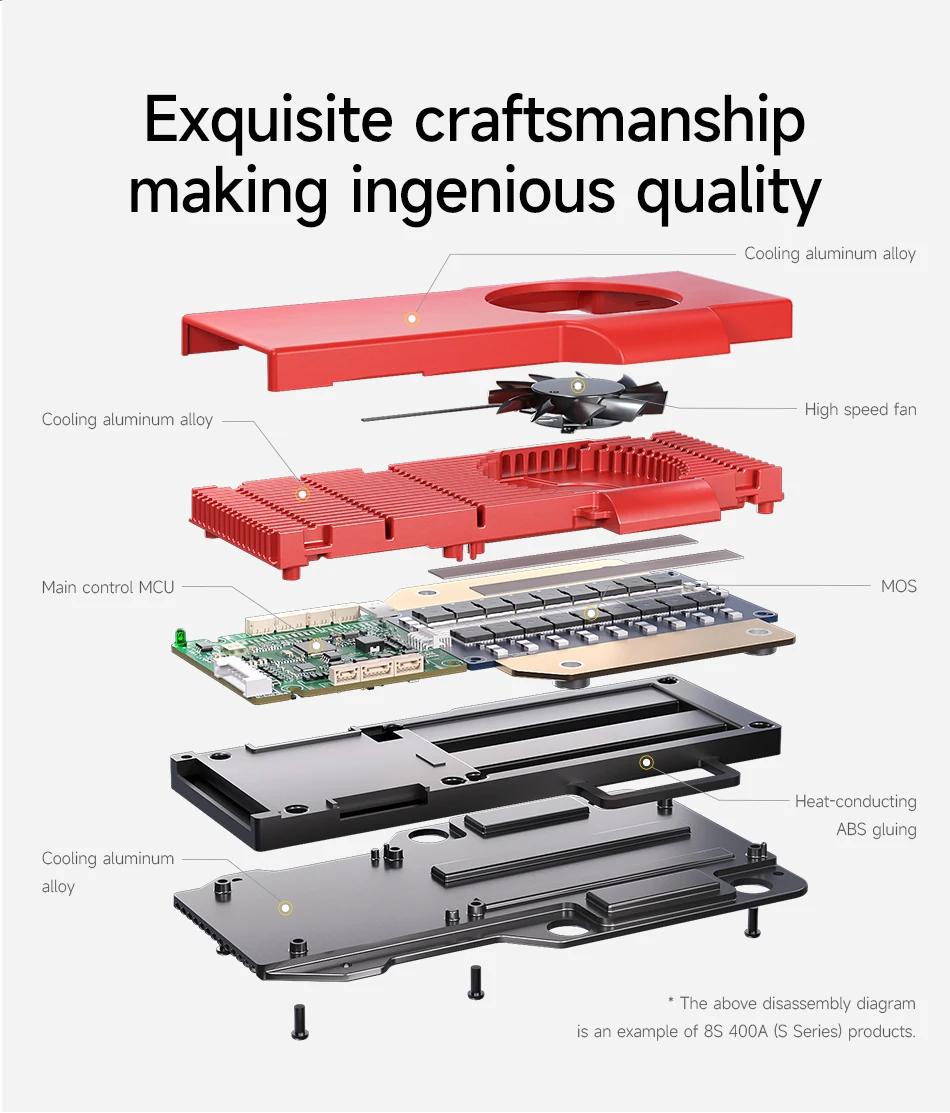  Daly BMS Smart BMS LiFePo4 4S 12V BMS 8S 24S 72V 48V 16S 40A 60A 100A 150A 200A 250A 300A 3.7V Li-Ion BMS 7S 13S 14S 3.2V BMS | Fugo Best