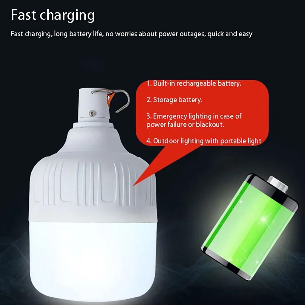 Portable Camping Lights Rechargeable lamp Led Light Lantern Emergency Bulb High Power Tents Lighting Flashlight Equipment Bulb | Fugo Best