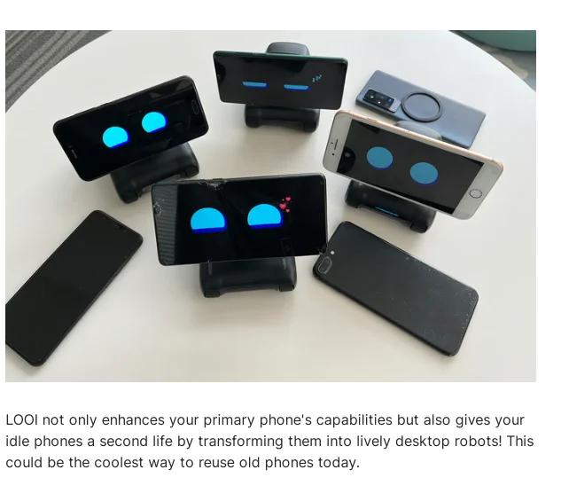 looi mobile phone robot chatgpt large model English voice dialogue visual recognition interactive smart toy gift | Fugo Best