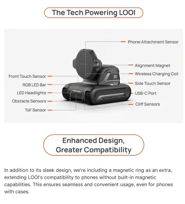 looi mobile phone robot chatgpt large model English voice dialogue visual recognition interactive smart toy gift | Fugo Best