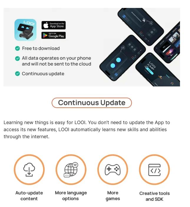 looi mobile phone robot chatgpt large model English voice dialogue visual recognition interactive smart toy gift | Fugo Best