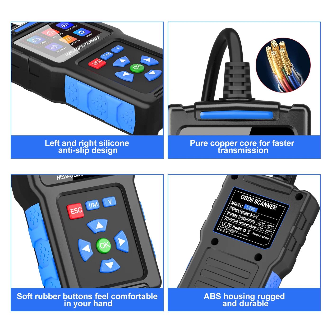 BT300 12V Car Battery Tester, Voltage Internal Resistance & CCA 20-2000 Detection, Color Screen Battery Health Analyzer | Fugo Best