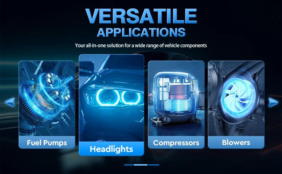 MICTUNING 6 Pack 9038A Relay Bypass Switch Kit with Amp Loop, Fuel Pump Relay Tester, Diagnostic Scan Tool, Master Switch Kit | Fugo Best