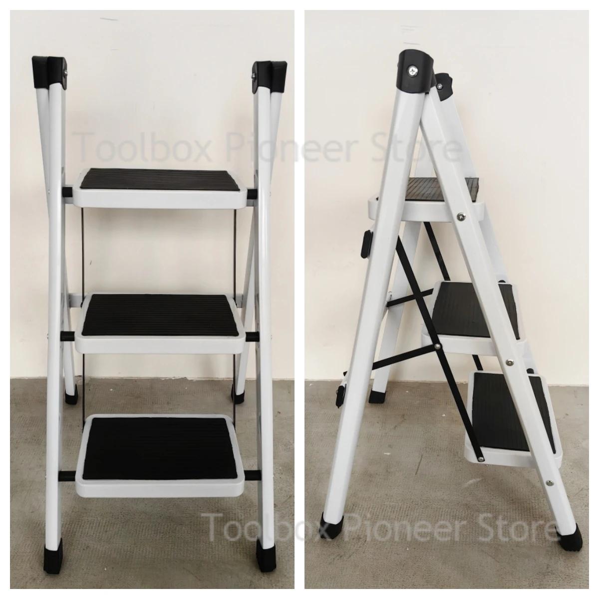 Multifunctional Folding Ladder 2/3 Foldable House Ladder Protable Ladder High Chair Household Step Stool Ladder Folding Stairs | Fugo Best