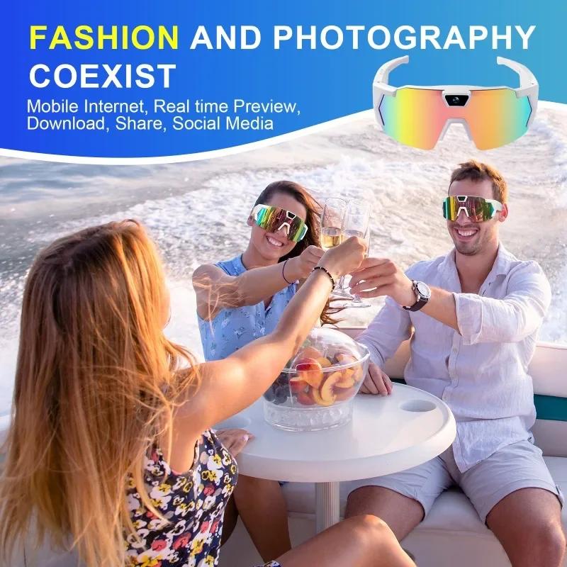  NEW HD Video Glasses Action Camera Sunglasses Smart Glasses Sports Glasses Outdoor Bicycle Motorcycle Driver Recorder Walk Cam | Fugo Best