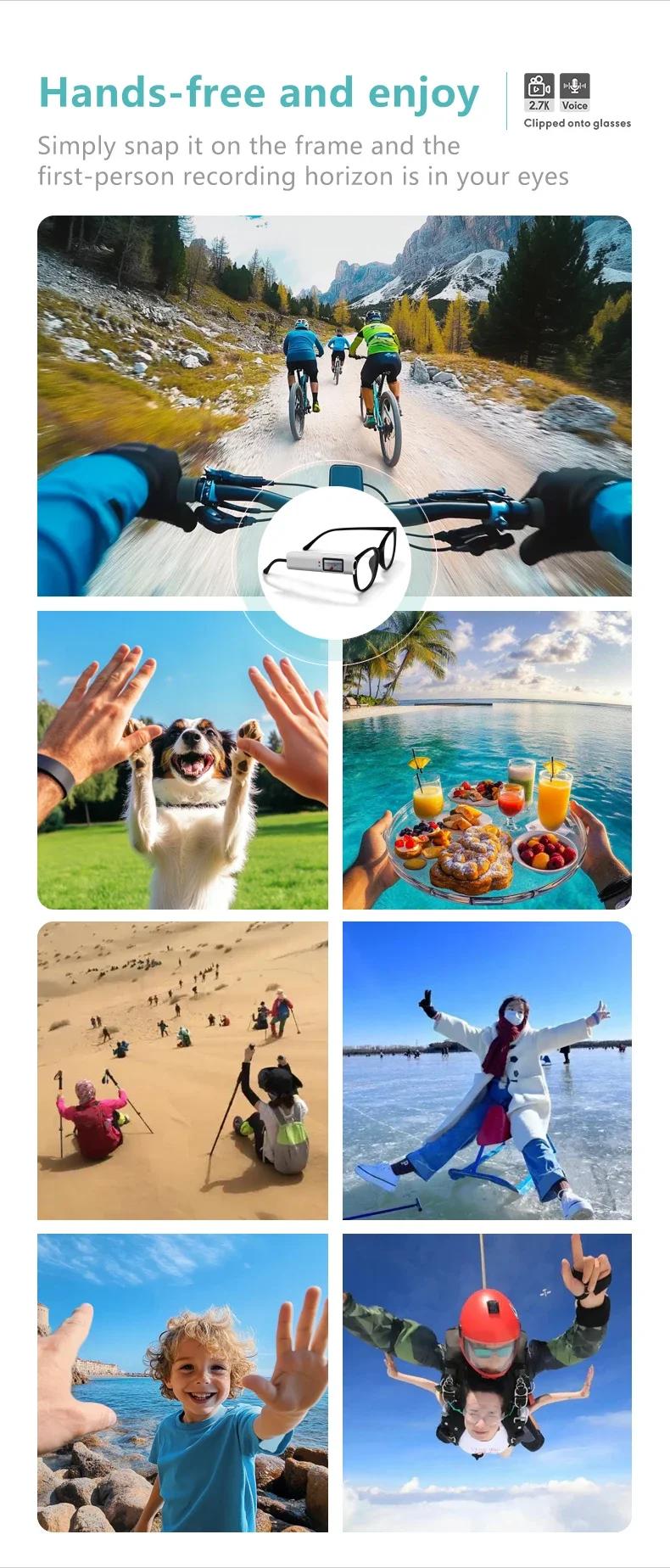 2026 FPV Eyeglasses 4K Video Shooting Micro-camera HD WiFi Intelligent Headset Glasses Video&Sound Recording WiFi APP | Fugo Best