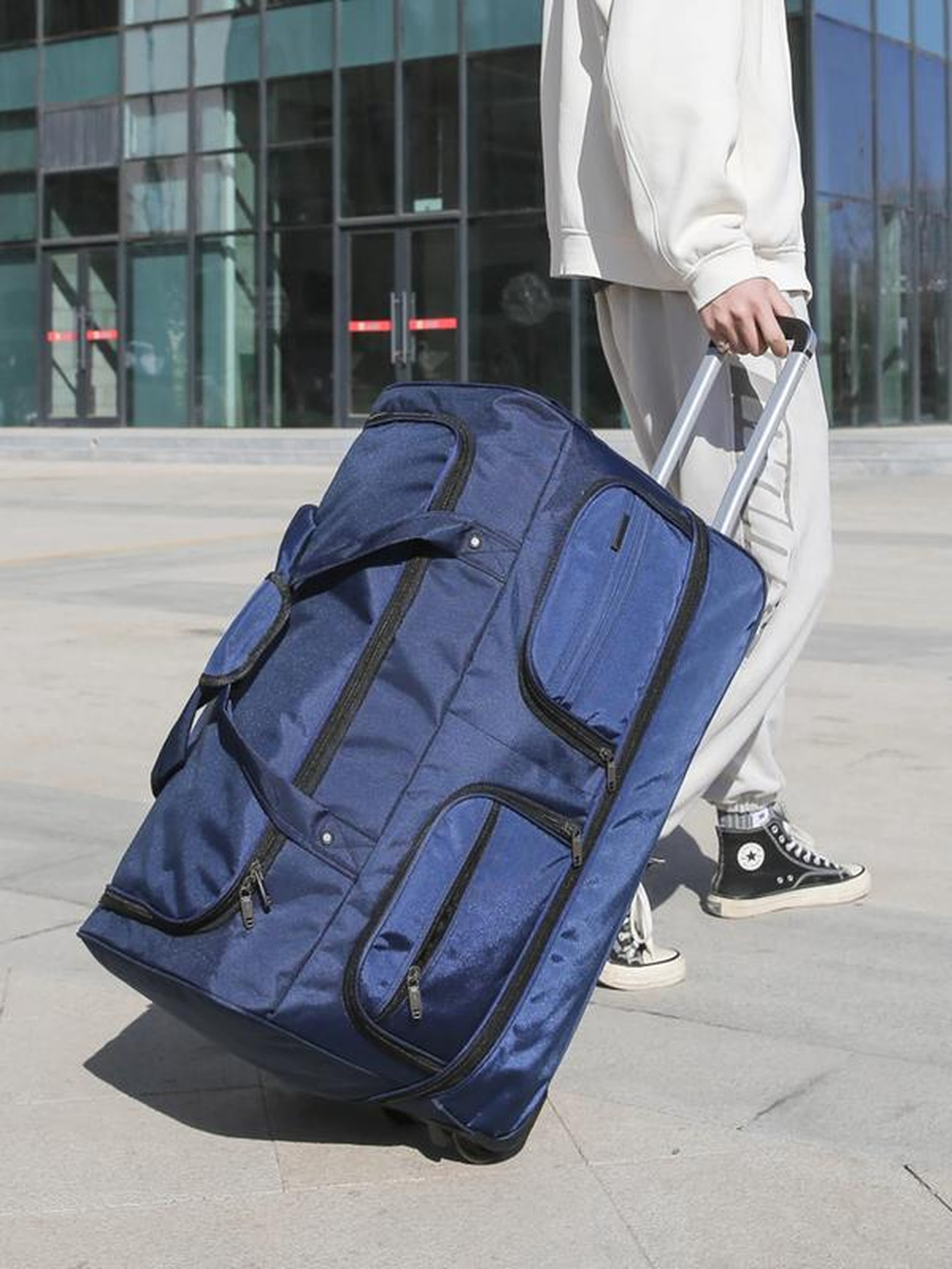 2026 New Fashion Travel Bag Womens Large-Capacity Mens Sports Bag Waterproof Travel Bag Roller Trolley Bag Duffel Bag | Fugo Best