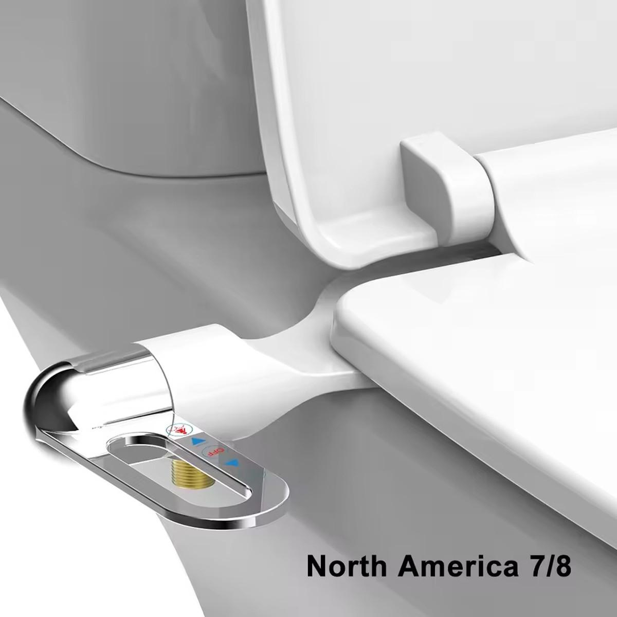 Bidet Toilet Seat New Lightweight Ultra-thin Non-Electric Double Nozzle Adjustable Water Pressure | Fugo Best