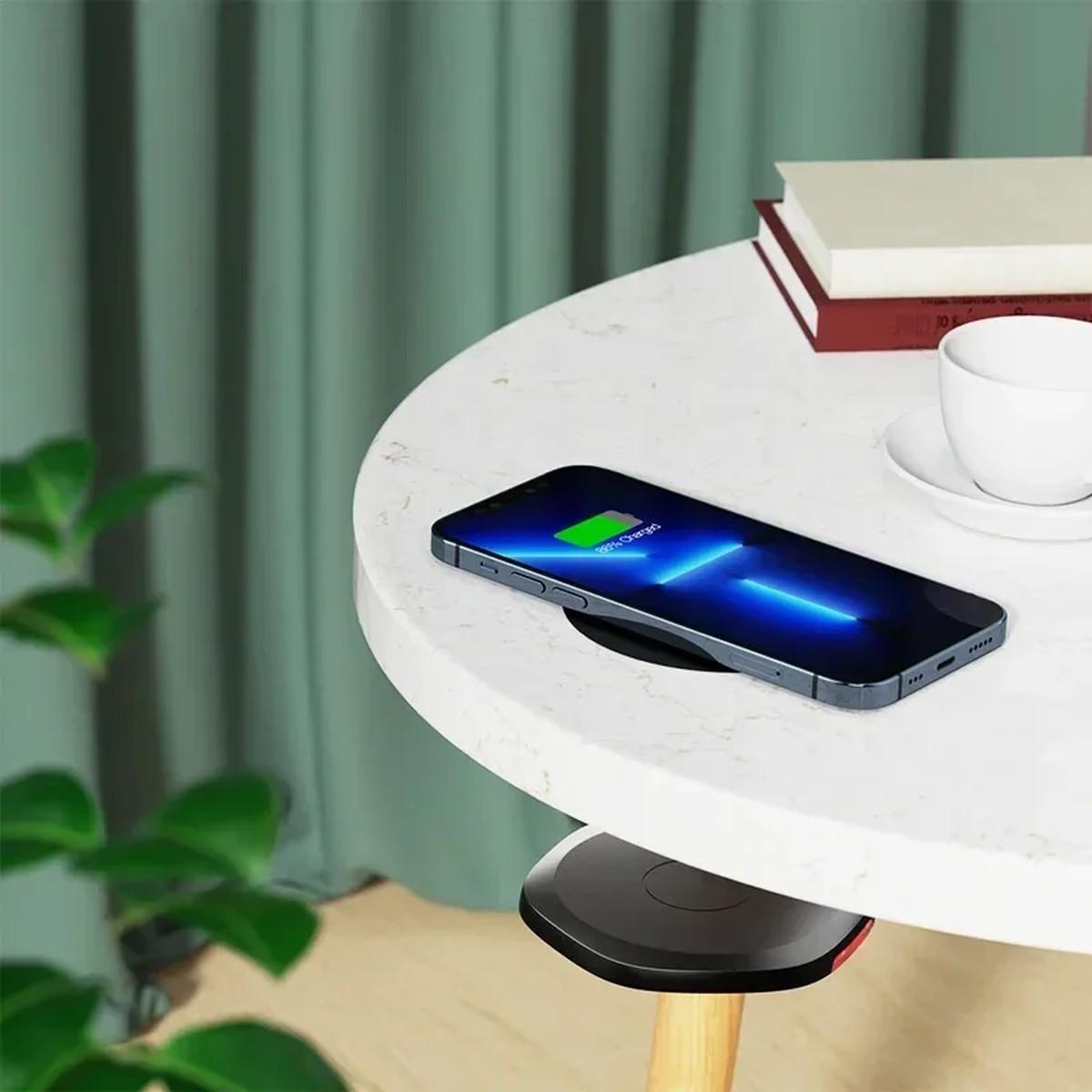 Invisible Wireless Charger 27mm Under Table Charger Furniture Fast Desk Wireless Charging Station for iPhone 15/14/13/12 Samsung | Fugo Best