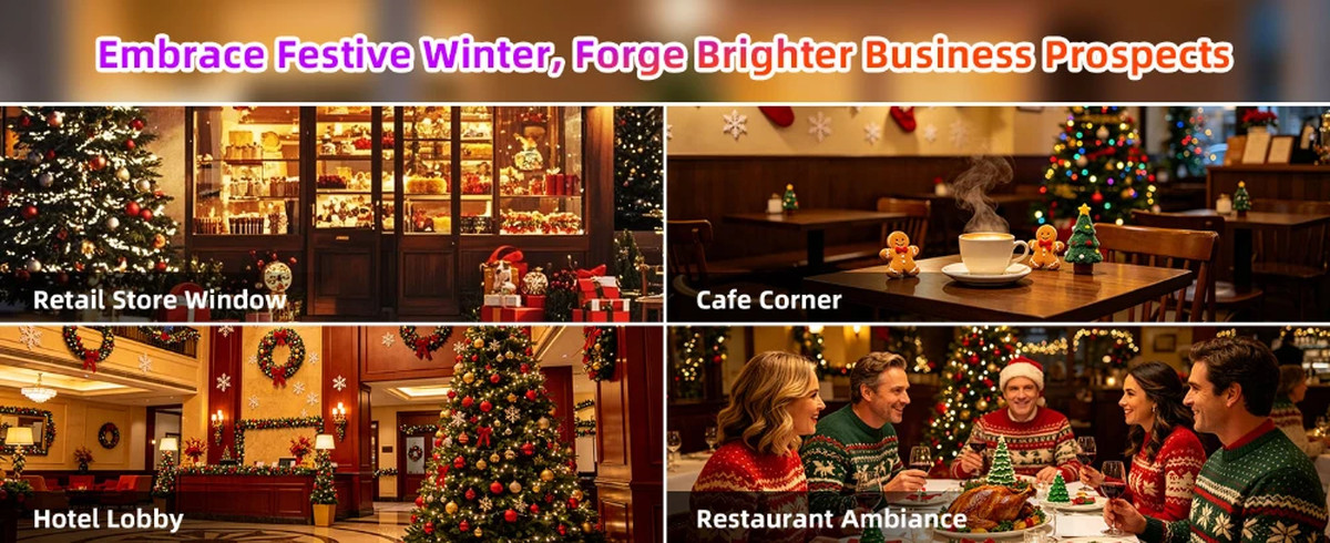 Christmas Projector Lights, 9 Patterns Auto-Rotating LED Holiday Projector with Colorful Snowflake & Christmas Projections | Fugo Best