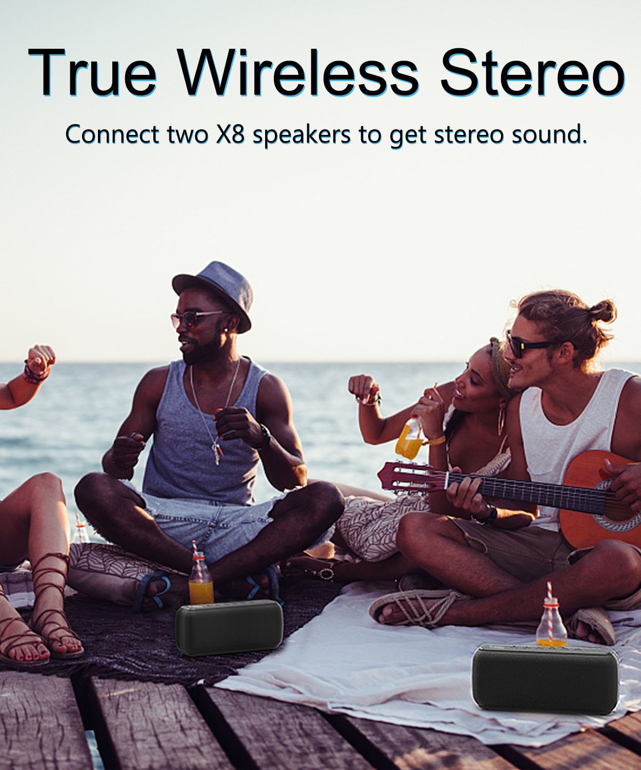 XDOBO X8 60W Portable bluetooth speakers with subwoofer wireless IPX5 Waterproof TWS 15H playing time Voice Assistant Extra bass | Fugo Best