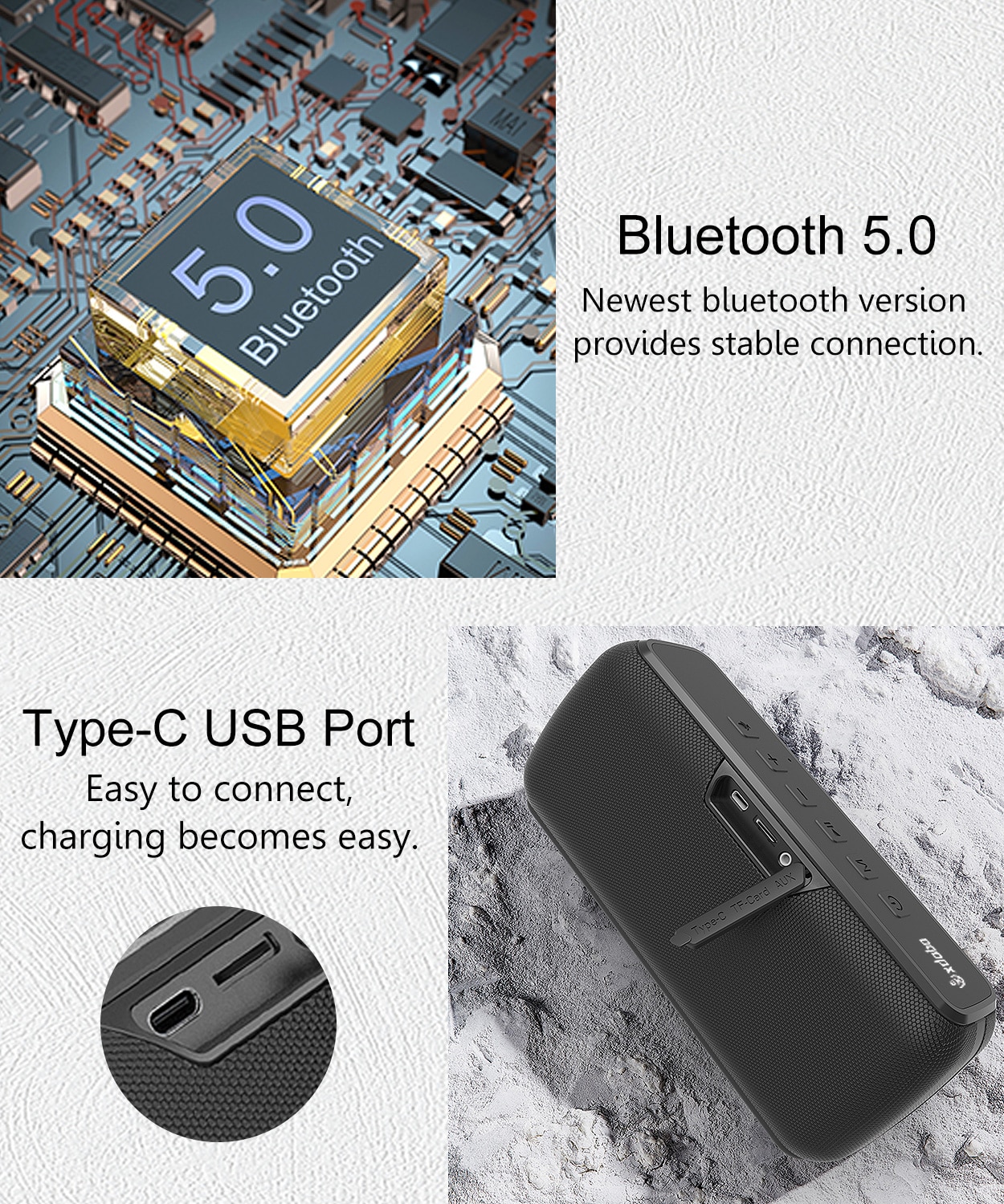 XDOBO X8 60W Portable bluetooth speakers with subwoofer wireless IPX5 Waterproof TWS 15H playing time Voice Assistant Extra bass | Fugo Best