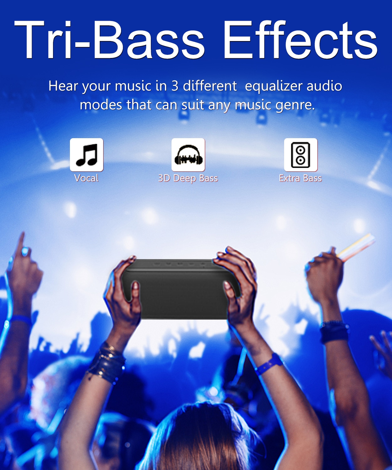 XDOBO X8 60W Portable bluetooth speakers with subwoofer wireless IPX5 Waterproof TWS 15H playing time Voice Assistant Extra bass | Fugo Best